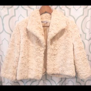 Jennifer Lopez short jacket size large faux fur